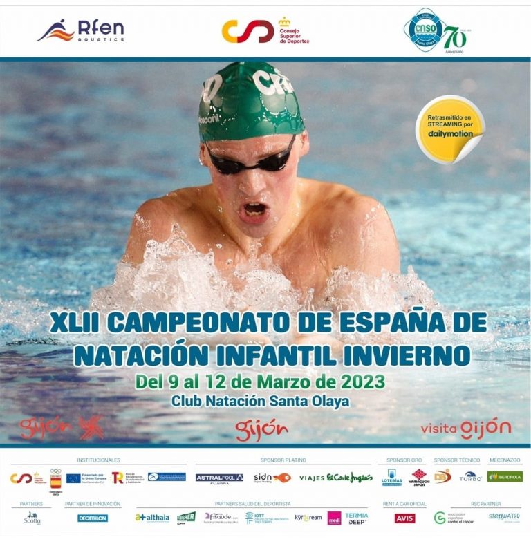 1ª y 2ª Jornada del XLII Campeonato de España Infantil de Invierno de Natación